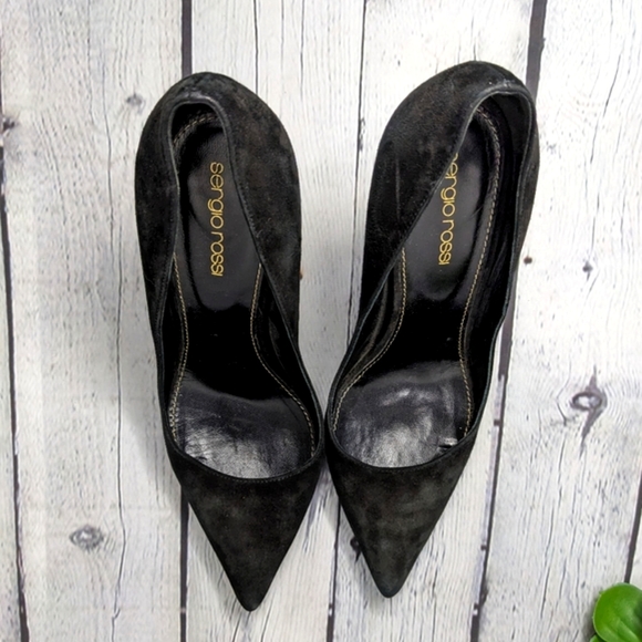 SERGIO ROSSI Suede Heels - Picture 14 of 17